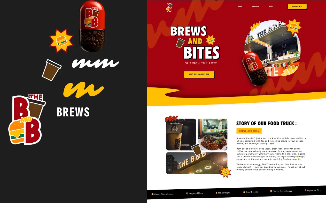 Food Truck Website screenshot 2