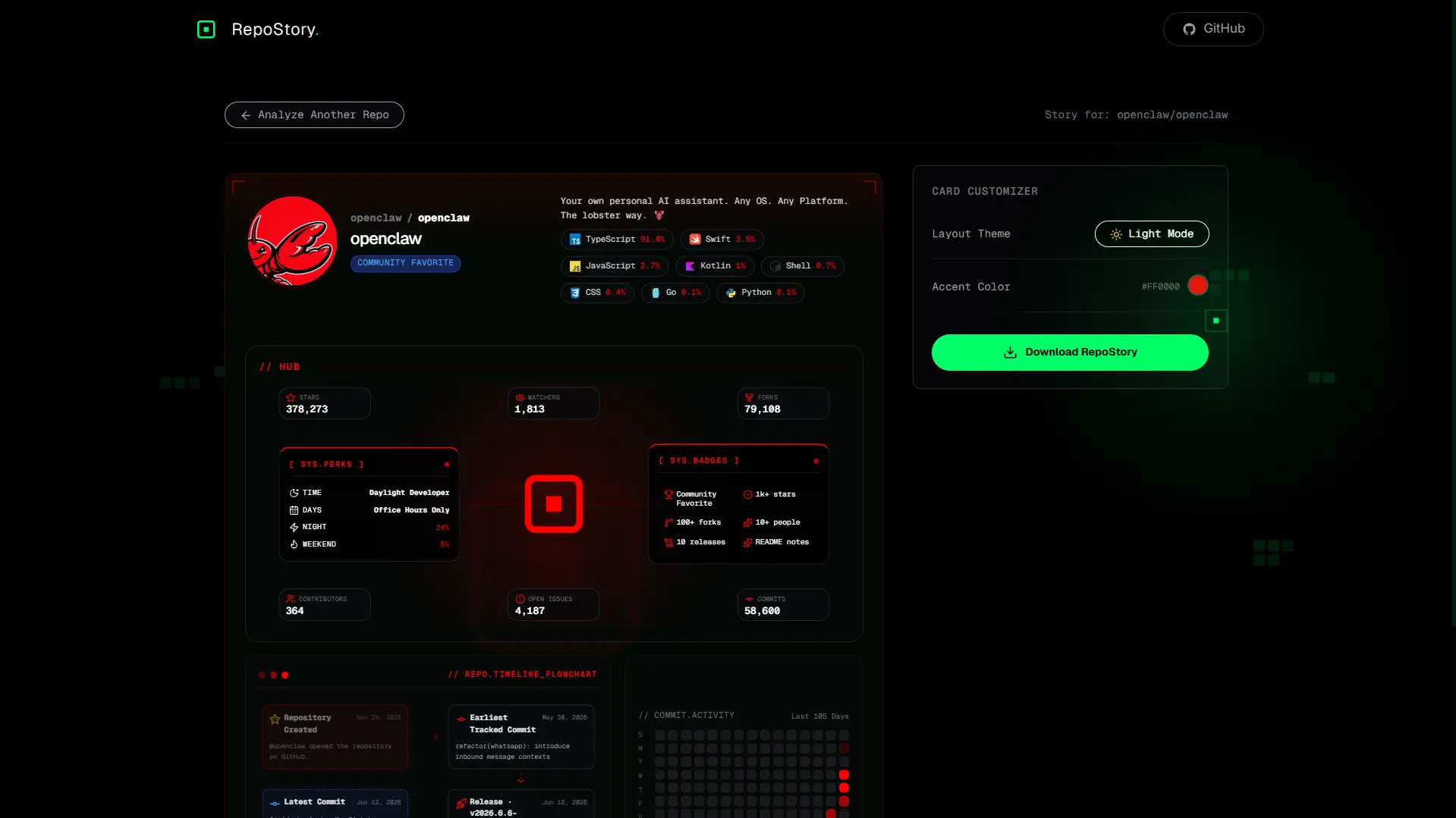 RepoStory screenshot 3